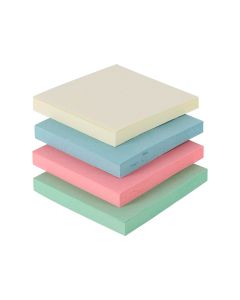 Classmates Recycled Sticky Notes Assorted 75 x 75mm - Pack of 12