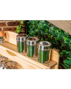 Silver Cannisters - Set of 3