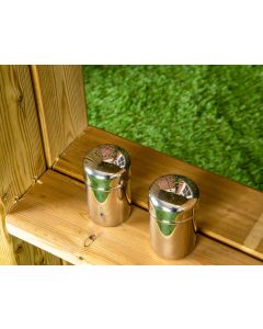 Metal Salt and Pepper Shakers - Pack of