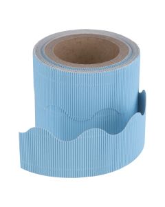 Classmates Corrugated Border Roll - Sky Blue
