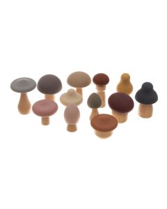 Silicone and Wooden Mushrooms