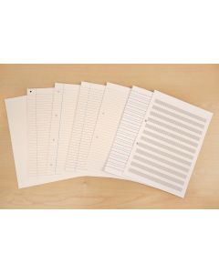 A4 Writing Paper 8mm Ruled 2 Hole Punched - 5 Reams