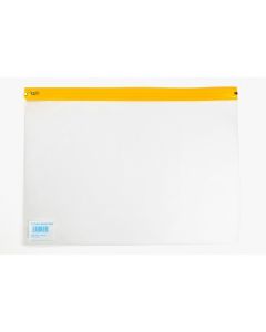 Bulky Zip Wallet A4 - Yellow - Pack of 25