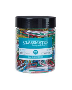 Classmates Paper Clips Large Assorted 33mm - Pack of 500