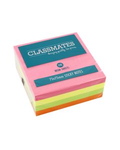 Classmates Sticky Notes Assorted 75 x 75mm