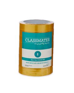 Classmates Golden Tape 18mm x 66m - Pack of 8