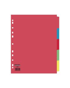 Eastlight A4 Extra Wide Subject Dividers 5-part Europunched