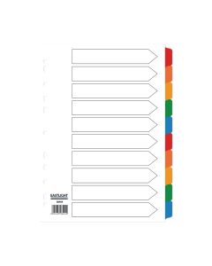 Eastlight A4 Mylar Dividers 10-part Europunched