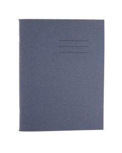 Exercise Book A4+ - 80 Pages - 8mm Feint Margin - Blue - Pack of 50