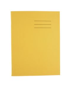 Exercise Book 9 x 7 - 80 Pages - 7mm Squared - Yellow - Pack of 100