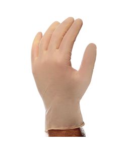 Large White Powder Free Disposable Gloves - Pack of 100