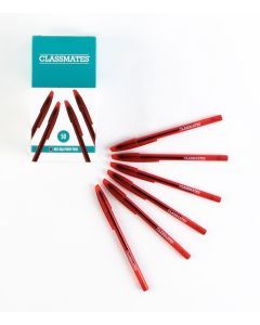 Classmates Ballpoint Pen - Red - Pack of 50