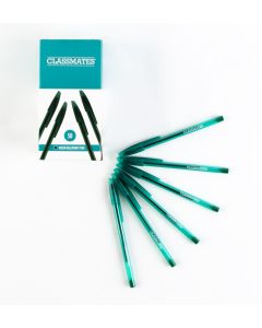 Classmates Ballpoint Pen - Green - Pack of 50