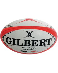 Gilbert G-TR4000 Training Rugby Ball-White/Red- Size 5