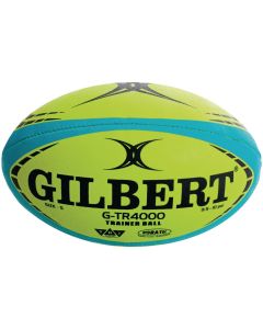 Gilbert G-TR4000 Trainer Rugby Ball - Size 3 - Fluorescent Yellow