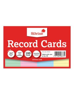 Record 8 x 5" 100 Cards - Pack of 100
