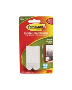 Command Picture Hanging Strips White Medium - Pack of 4