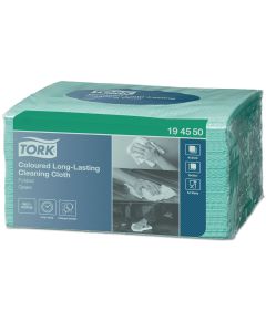 Tork Long-Lasting Cleaning Cloth (8) - Green - Pack of 40