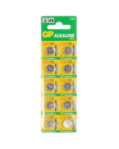 Button Cell Alkaline Battery LR44 - Pack of 10