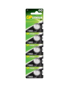 Battery Button Cell Lithium CR2032 - Pack of 5