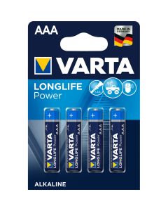 Varta Battery Alkaline Manganese Size AAA - Pack of 4