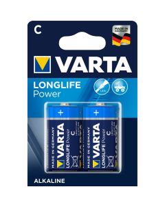 Varta Battery Alkaline Manganese Size C - Pack of 2