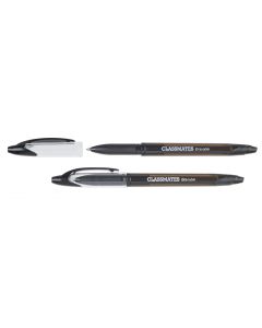 Classmates Erasable Rollerball Pen - Black - Pack of 12