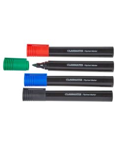Classmates Flipchart Marker Assorted Chisel Tip - Pack of 4