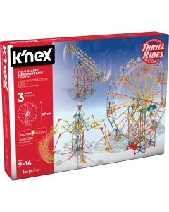 K'NEX Thrill Rides 3-In-1 Amusement Park Building Set