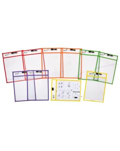 Write on Wipe Off Pockets - Pack of 10