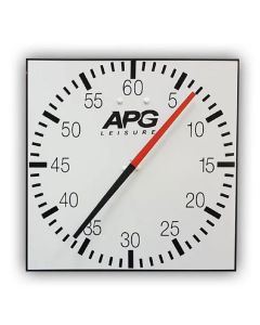 APG Pace Clock - White/Black - 60cm