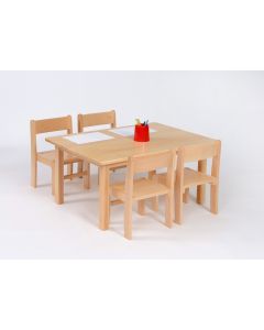 GALT Rectangular Table and 4 Chairs - 2-3 Year Olds