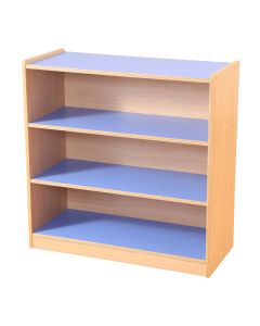 3 Shelf Bookcase - Blue & Maple