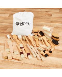 Assorted Wooden Brushes - Pack of 36