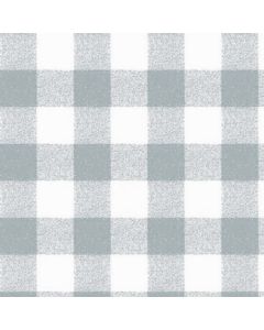 Gingham Table Cloth - Circular - Silver/Grey