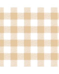 Gingham Table Cloth - Circular - Beige
