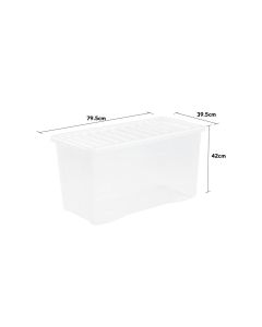 110 Litre Box and Lid - Clear