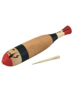 Fish Shaped Guiro With scraper