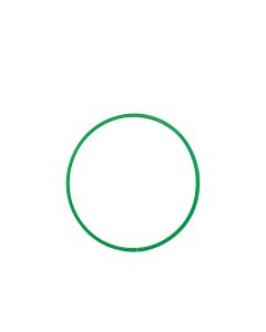 Hula Hoop - 760mm - Green