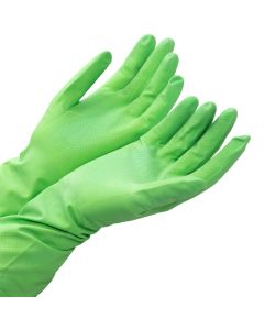 Household Rubber Gloves - Large - Green