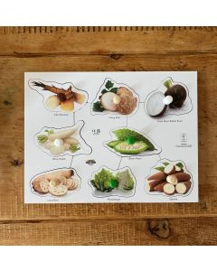 FSC Wooden Exotic Vegetable Peg Puzzle