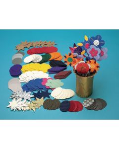 Flowers Corrugated Shapes Assorted - Pack of 276