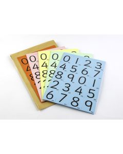 Coloured Digit Cards
