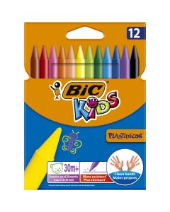 BIC Kids Plastidecor Crayons - Pack of 12