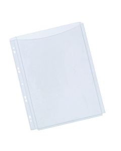 A4 Expanding Plastic Punched Pockets - Pack of 5