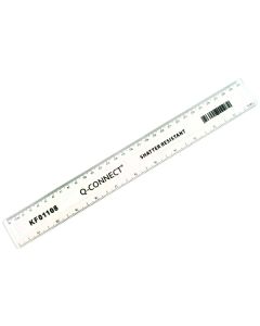 Ruler Shatterproof 30cm Clear