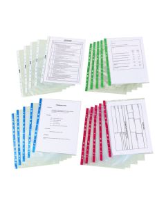Plastic Punched Pockets A4 Heavy Duty - Pack of 100