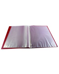 Flexible A4 Display Book 10 Pocket - Red