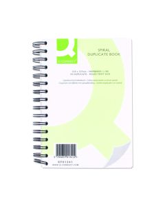 Q-Connect Spiral Bound Duplicate Books - 8 x 5in