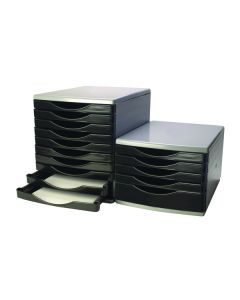 Drawer Set 5 Drawer - Black/Grey